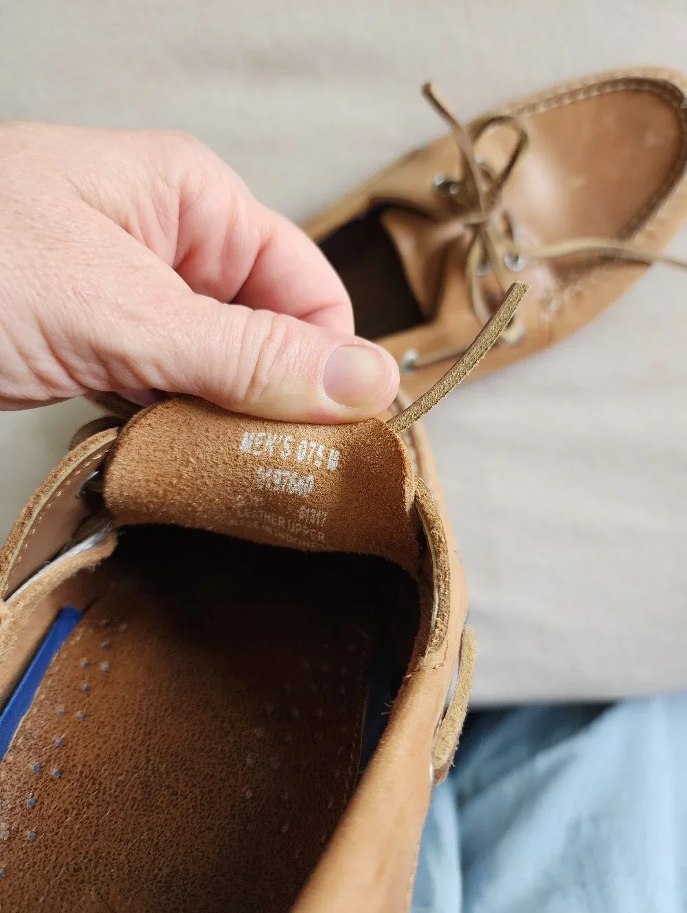 Men's Sperry Leather Classic Boat Shoes in Tan